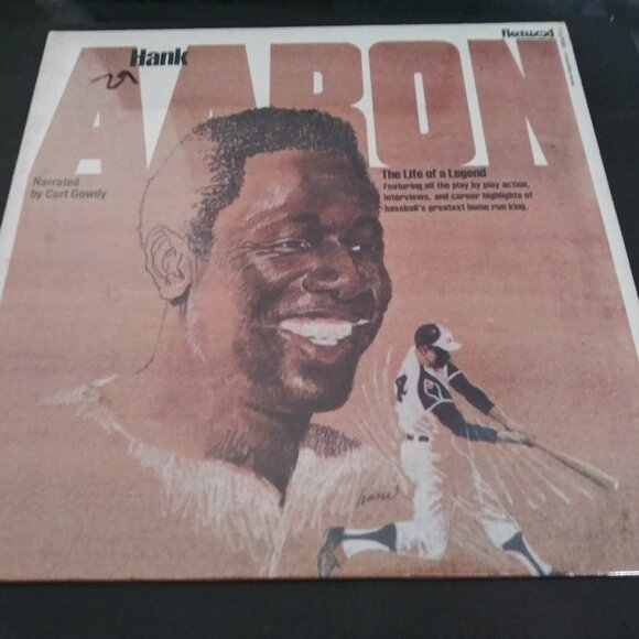 Curt Gowdy Narrates Hank Aaron - The Life Of A Legend SEALED Fleetwood LP Record